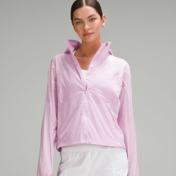 Lululemon vitapink classic ventilated running top Light Pink Women's Jacket 6 - Picture 1 of 1